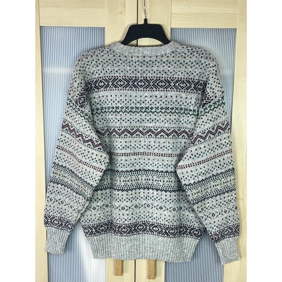 Eskimo Knitwear Shetland Wool Sweater Jumper Vintage Men's Sz M Retro Coogi - Picture 3 of 4